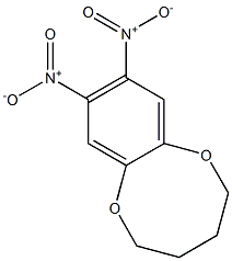 2,3,4,5-Tetrahydro-8,9-dinitro-1,6-benzodioxocin Structure