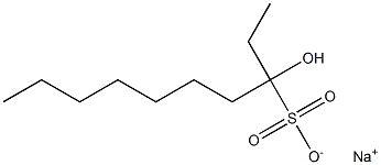 3-Hydroxydecane-3-sulfonic acid sodium salt Structure