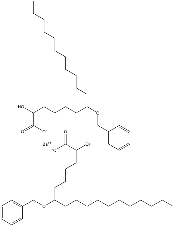 Bis(7-benzyloxy-2-hydroxystearic acid)barium salt Structure