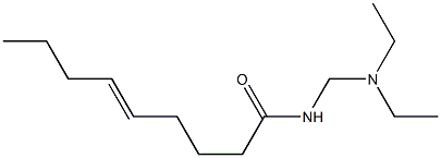 N-[(ジエチルアミノ)メチル]-5-ノネンアミド 化学構造式