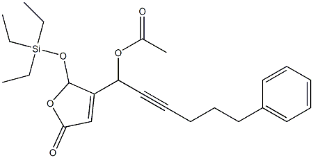 Acetic acid 1-[[2,5-dihydro-5-oxo-2-(triethylsiloxy)furan]-3-yl]-6-phenyl-2-hexynyl ester
