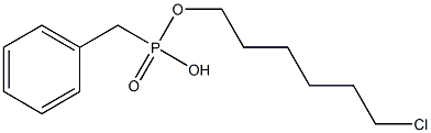ベンジルホスホン酸(5-クロロペンチル)メチル 化学構造式