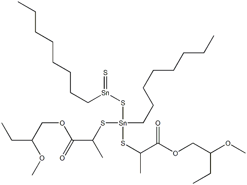  11,11-Bis[[1-(2-methoxybutoxycarbonyl)ethyl]thio]-9,11-distanna-10-thianonadecane-9-thione