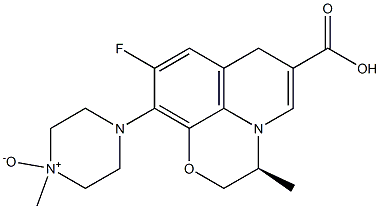 4-[[(3S)-6-Carboxy-9-fluoro-2,3-dihydro-3-methyl-7H-pyrido[1,2,3-de][1,4]benzoxazin]-10-yl]-1-methylpiperazine 1-oxide|