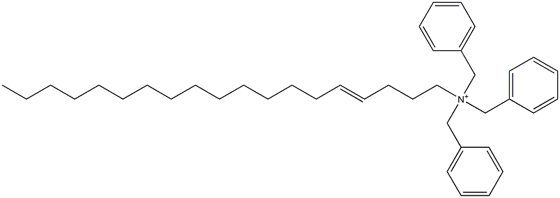 (4-Nonadecenyl)tribenzylaminium Structure