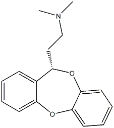 (S)-N,N-Dimethyl-11H-dibenzo[b,e][1,4]dioxepin-11-ethanamine Struktur
