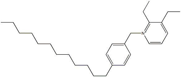 1-(4-Dodecylbenzyl)-2,3-diethylpyridinium,,结构式