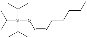 (Z)-1-(トリイソプロピルシロキシ)-1-ヘプテン 化学構造式