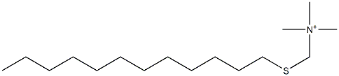 (Dodecylthio)-N,N,N-trimethylmethanaminium,,结构式