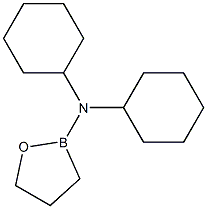 2-ジ(シクロヘキシル)アミノ-1,2-オキサボロラン 化学構造式
