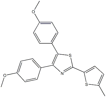 4,5-Bis(4-methoxyphenyl)-2-(5-methyl-2-thienyl)thiazole