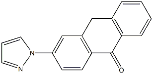 3-(1H-Pyrazol-1-yl)anthrone Struktur
