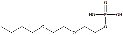 Phosphoric acid dihydrogen 2-(2-butoxyethoxy)ethyl ester Struktur