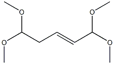 1,1,5,5-テトラメトキシ-2-ペンテン 化学構造式