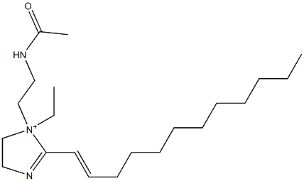 1-[2-(Acetylamino)ethyl]-2-(1-dodecenyl)-1-ethyl-2-imidazoline-1-ium Structure