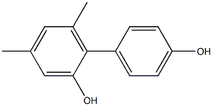 4,6-Dimethyl-1,1'-biphenyl-2,4'-diol 结构式