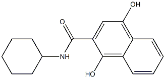 N-Cyclohexyl-1,4-dihydroxy-2-naphthalenecarboxamide,,结构式