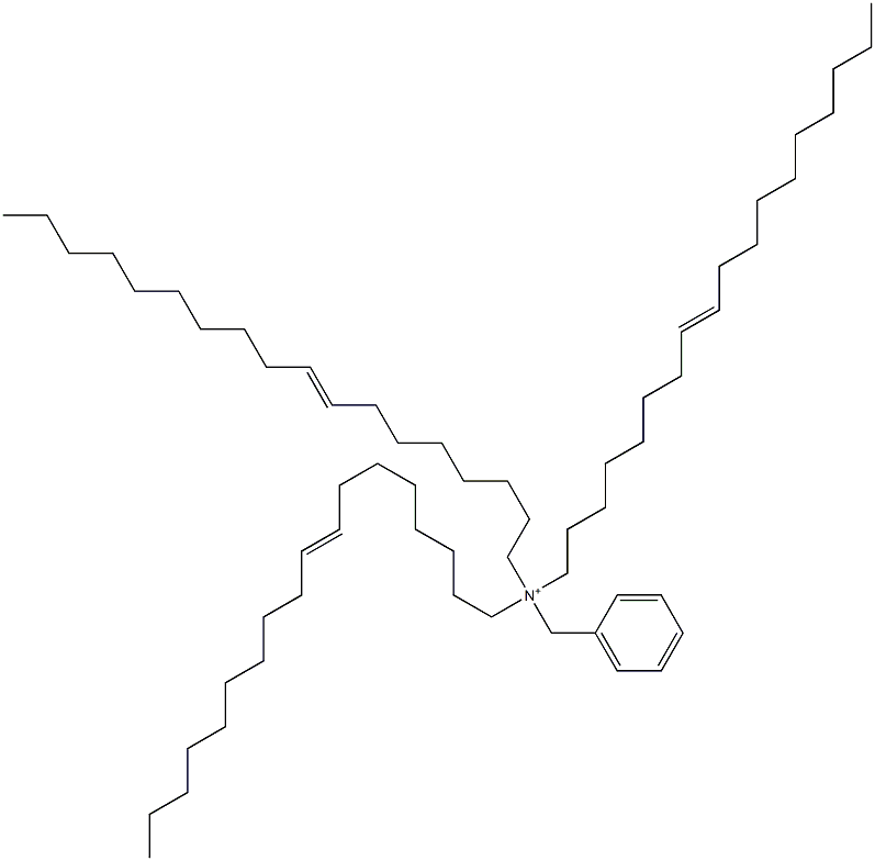 Tri(8-octadecenyl)benzylaminium,,结构式