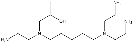 1-[N-(2-Aminoethyl)-N-[5-[bis(2-aminoethyl)amino]pentyl]amino]-2-propanol Structure