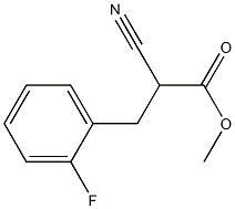2-Cyano-3-(o-fluorophenyl)propionic acid methyl ester Structure
