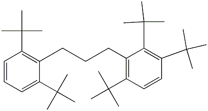 1-(2,3,6-Tri-tert-butylphenyl)-3-(2,6-di-tert-butylphenyl)propane Structure