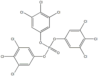Phosphoric acid tris(3,4,5-trichlorophenyl) ester Struktur