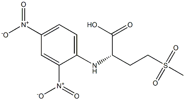 (S)-2-[(2,4-Dinitrophenyl)amino]-4-methylsulfonylbutanoic acid Structure