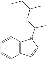 1-(1-sec-ブトキシエチル)-1H-インドール 化学構造式