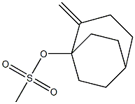 Methanesulfonic acid 2-methylenebicyclo[3.2.2]nonan-1-yl ester 结构式