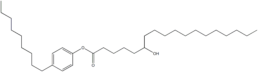 6-Hydroxystearic acid 4-nonylphenyl ester Structure