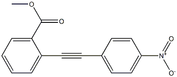 2-(4-Nitrophenylethynyl)benzoic acid methyl ester Struktur