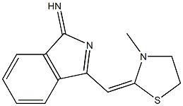 3-[(3-Methylthiazolidin-2-ylidene)methyl]-1H-isoindol-1-imine Structure