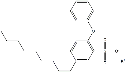 3-Nonyl-6-phenoxybenzenesulfonic acid potassium salt Structure