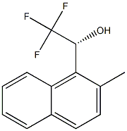 (R)-α-(トリフルオロメチル)-2-メチル-1-ナフタレンメタノール 化学構造式