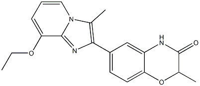 6-(3-Methyl-8-ethoxy-imidazo[1,2-a]pyridin-2-yl)-2-methyl-2H-1,4-benzoxazin-3(4H)-one