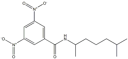 N-(1,5-Dimethylhexyl)-3,5-dinitrobenzamide Struktur