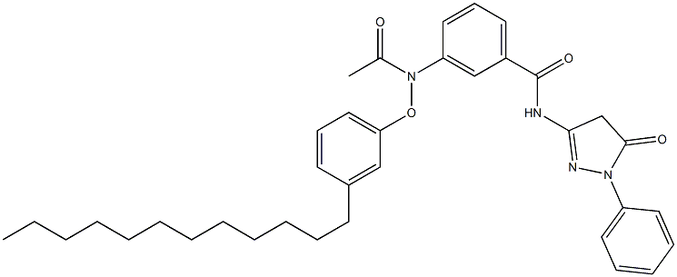 N-(1-Phenyl-5-oxo-2-pyrazolin-3-yl)-3-[(3-dodecylphenoxy)acetylamino]benzamide Structure