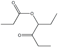 プロピオン酸1-エチル-2-オキソブチル 化学構造式