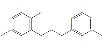 3,3'-(1,3-プロパンジイル)ビス(1,2,5-トリメチルベンゼン) 化学構造式