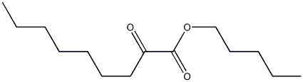 2-Ketopelargonic acid pentyl ester,,结构式