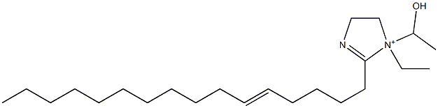 1-エチル-2-(5-ヘキサデセニル)-1-(1-ヒドロキシエチル)-2-イミダゾリン-1-イウム 化学構造式