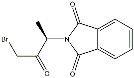 (+)-N-[(R)-3-Bromo-1-methyl-2-oxopropyl]phthalimide Structure