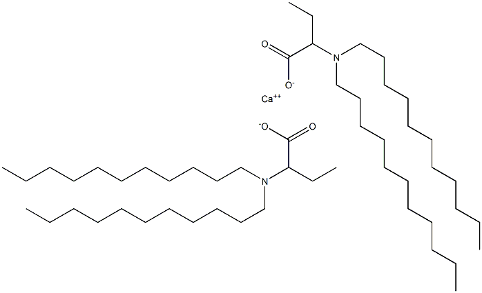 Bis[2-(diundecylamino)butyric acid]calcium salt Struktur