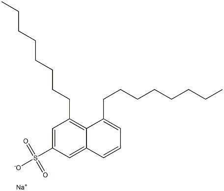 4,5-Dioctyl-2-naphthalenesulfonic acid sodium salt Structure