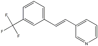 3-(3-(Trifluoromethyl)styryl)pyridine 结构式