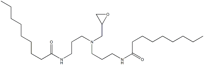 N,N'-[(Oxiran-2-ylmethylimino)bis(3,1-propanediyl)]bis(nonanamide) Structure