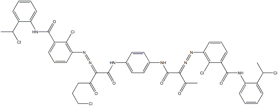 3,3'-[2-(2-Chloroethyl)-1,4-phenylenebis[iminocarbonyl(acetylmethylene)azo]]bis[N-[2-(1-chloroethyl)phenyl]-2-chlorobenzamide]