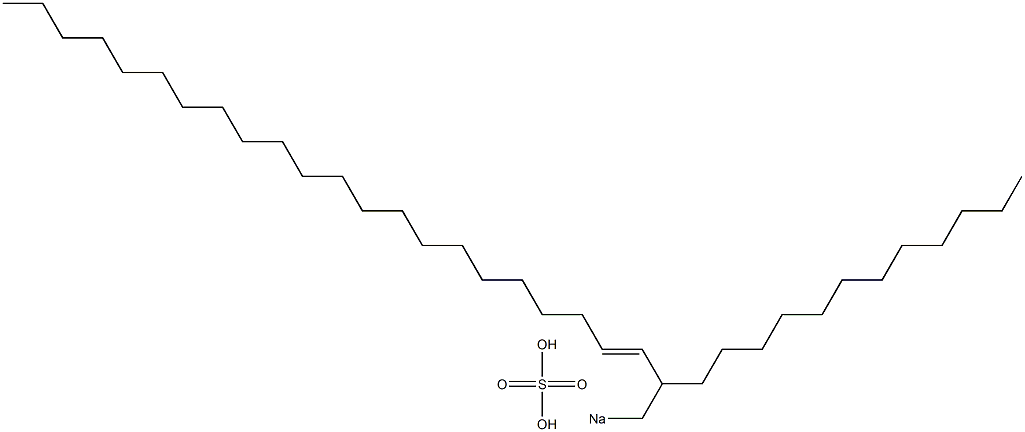 Sulfuric acid 2-dodecyl-3-tetracosenyl=sodium ester salt,,结构式