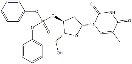 Thymidine 3'-(phosphoric acid diphenyl) ester