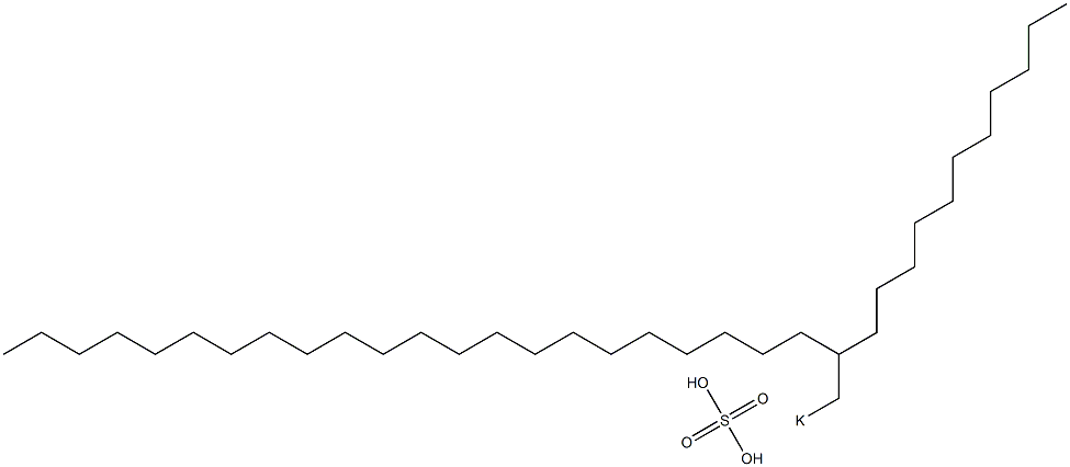 Sulfuric acid 2-undecyltetracosyl=potassium salt Struktur